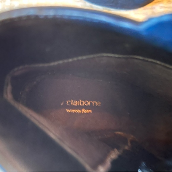 Liz Claiborne Black Wedge heels Suede Booties Women’s Size:6.5 - Picture 5 of 7